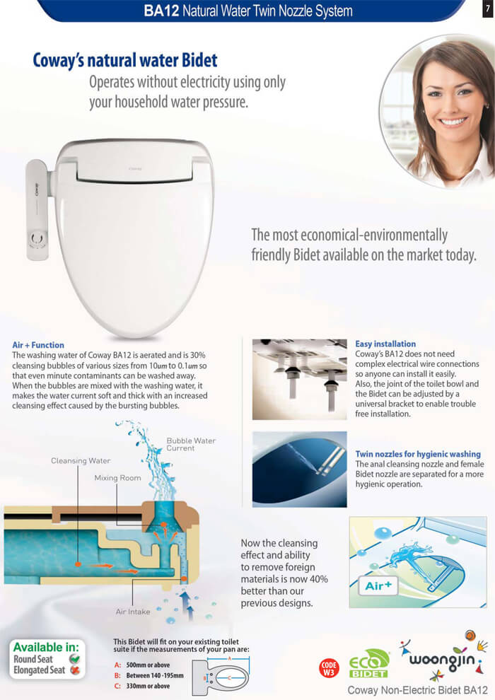 coway ba12 bidet toilet seat coway ba08 bidet toilet seat